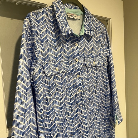 Vineyard Vines Chevron Long Sleeve Dress - Picture 3 of 12